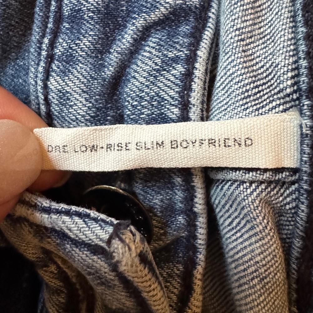 Rag & Bone Dre Low-Rise Slim Boyfriend Denim Jeans 32 - Picture 4 of 5